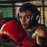 Combat Sports Training: Tips for Power, Speed, and Agility Featured combat sports training image showing an athlete executing a precise technique in a modern gym.