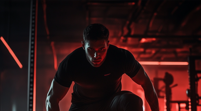 The Science Behind HIIT: Burn Fat Faster and Build Strength Individual demonstrating advanced HIIT training techniques with visual elements highlighting intervals and intensity.