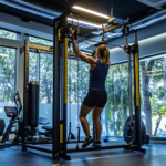 How to Maximize Muscle Growth: Expert Tips and Techniques Individual performing strength training with weights in a modern, well-equipped gym.