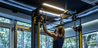 How to Maximize Muscle Growth: Expert Tips and Techniques Individual performing strength training with weights in a modern, well-equipped gym.